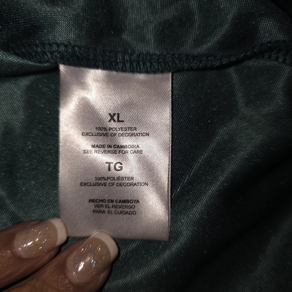 French‎ Connection Emerald Velvet Mini Dress XL Dark Romantic Whimsigoth Gothic - Picture 8 of 11